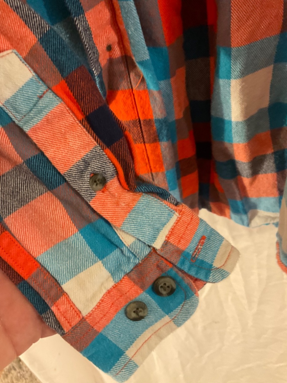 Magellan Boys Size Large Long Sleeve Flannel Shirt - Picture 4 of 4